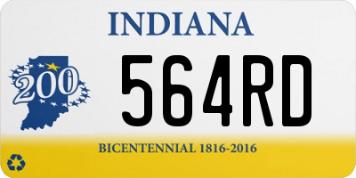 IN license plate 564RD