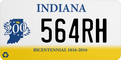 IN license plate 564RH