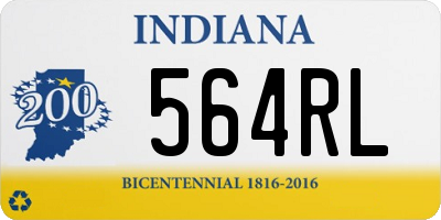 IN license plate 564RL