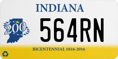 IN license plate 564RN