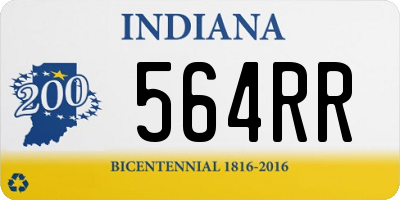 IN license plate 564RR