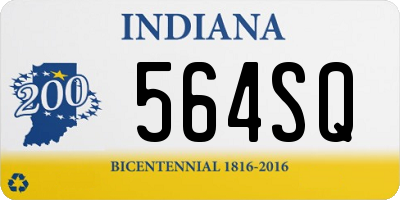 IN license plate 564SQ