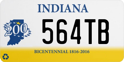 IN license plate 564TB