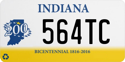 IN license plate 564TC