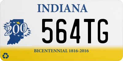 IN license plate 564TG