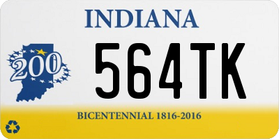 IN license plate 564TK