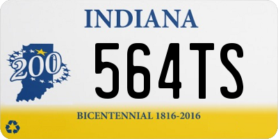 IN license plate 564TS