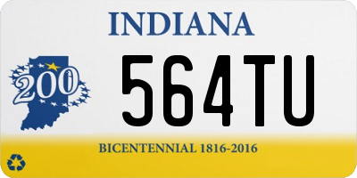 IN license plate 564TU