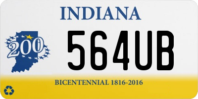 IN license plate 564UB