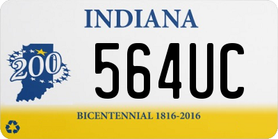 IN license plate 564UC