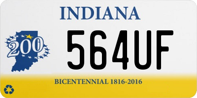 IN license plate 564UF