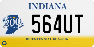 IN license plate 564UT