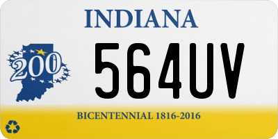 IN license plate 564UV