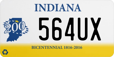 IN license plate 564UX