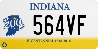 IN license plate 564VF