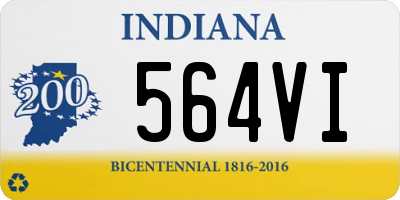 IN license plate 564VI