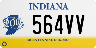 IN license plate 564VV