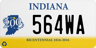 IN license plate 564WA