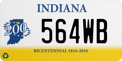 IN license plate 564WB