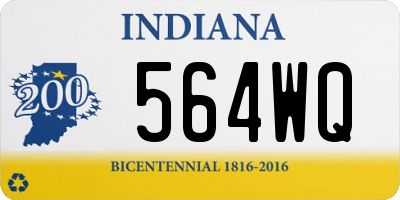 IN license plate 564WQ