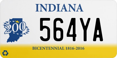 IN license plate 564YA