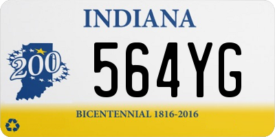 IN license plate 564YG