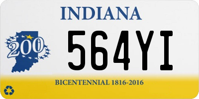 IN license plate 564YI