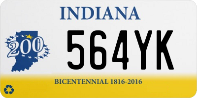 IN license plate 564YK