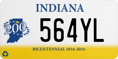 IN license plate 564YL