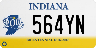 IN license plate 564YN