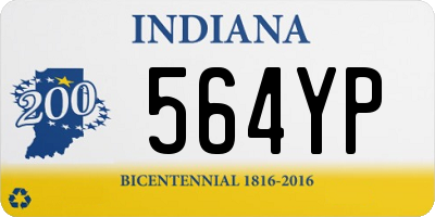 IN license plate 564YP