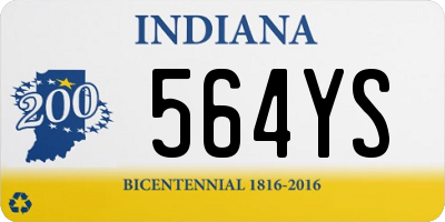 IN license plate 564YS