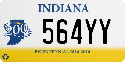 IN license plate 564YY