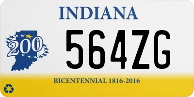 IN license plate 564ZG