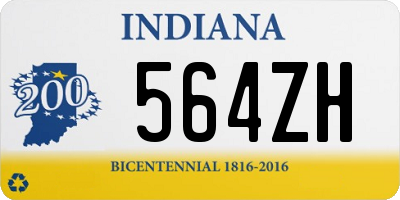 IN license plate 564ZH