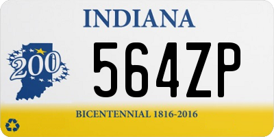 IN license plate 564ZP