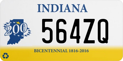 IN license plate 564ZQ