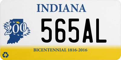 IN license plate 565AL