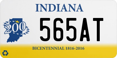 IN license plate 565AT