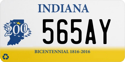 IN license plate 565AY