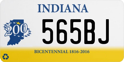 IN license plate 565BJ