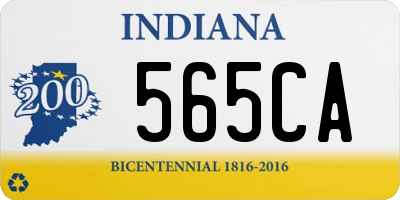 IN license plate 565CA