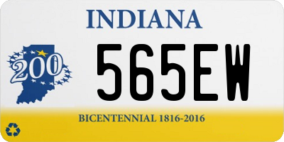 IN license plate 565EW