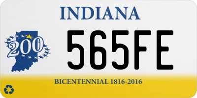 IN license plate 565FE