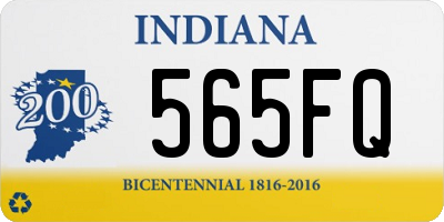 IN license plate 565FQ