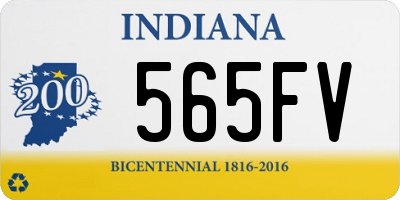 IN license plate 565FV