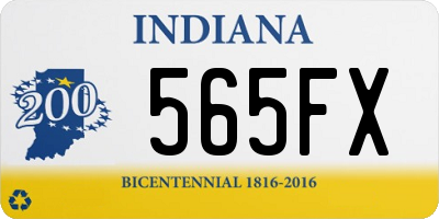 IN license plate 565FX