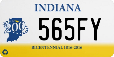 IN license plate 565FY