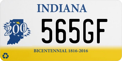 IN license plate 565GF