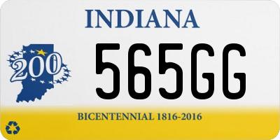 IN license plate 565GG